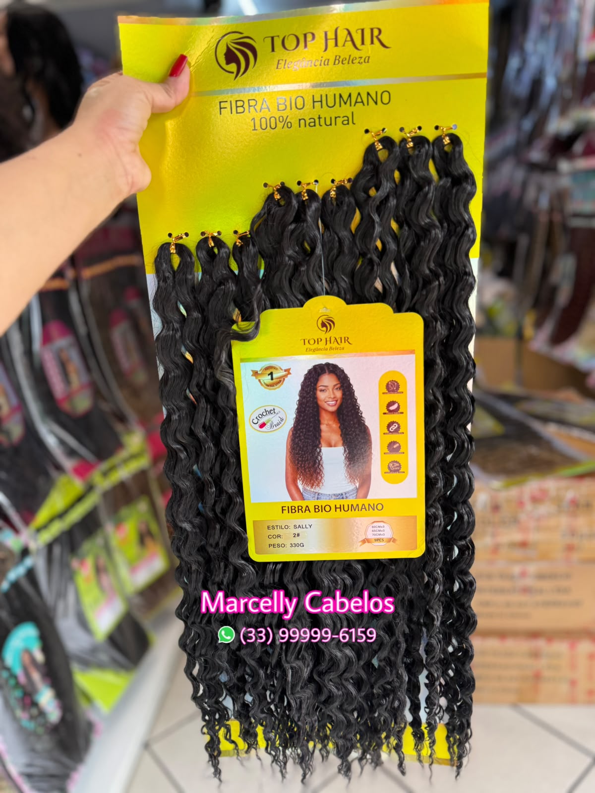 Cabelo Bio Humano Sally 330g 60/65/70cm (Cópia)